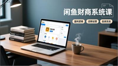 闲鱼财商系统课：从盈利逻辑、店群运营到品类实战，实现稳定月入过万