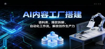 AI内容工厂搭建：语料库、爆款拆解、自动化工作流，解放创作生产力