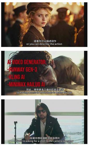 商业AI人工智能电影制作的艺术完整指南教程，从创意到成片，打造盈利级影视项目