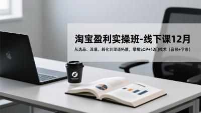 淘宝盈利实操班-线下课12月，从选品、流量、转化到渠道拓展，掌握SOP+12门技术(音频+字幕