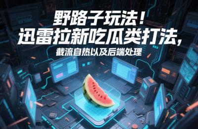 野路子玩法！迅雷拉新吃瓜类打法，截流自热以及后端处理