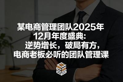 某电商管理团队2025年12月年度盛典：逆势增长，破局有方，电商老板必听的团队管理课