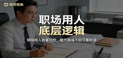 公众号付费文章：职场用人底层逻辑，领导用人首重可控，能力再强不如可靠听话