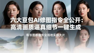 六大豆包AI修图指令全公开:高清画质逼真细节一键生成,每张图都像专业场地实拍大片