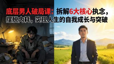 付费文章：底层男人破局课：拆解 6 大核心执念，摆脱内耗，实现人生的自我成长与突破