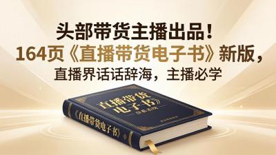 头部带货主播出品!164页《直播带货电子书》新版,直播界话术辞海,主播必学