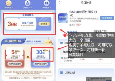手机流量领取推广_每月一轮，刚需类的长期项目