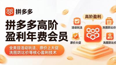 拼多多高阶盈利年费会员(更新4月15