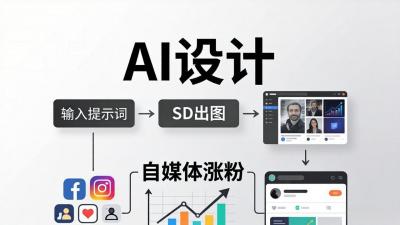 人人都是AI设计师:SD出图+自媒体涨粉一站教学,告别图文素材焦虑,AI设计让你轻松避开内卷