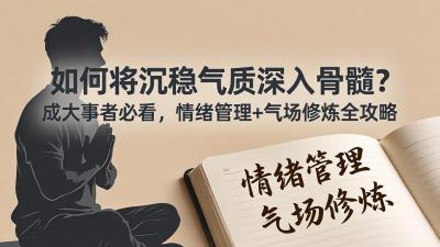 付费文章:如何将沉稳气质深入骨髓?成大事者必看,情绪管理+气场修炼全攻略