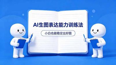 AI生图不是做漂亮图，而是表达能力。这套方法让小白也能稳定出好图