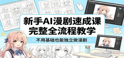 新手AI漫剧速成课:完整全流程教学,不用基础也能独立做漫剧