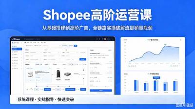 Shopee高阶运营课-2026年5月更新,从基础搭建到高阶广告,全链路实操破解流量销量瓶颈