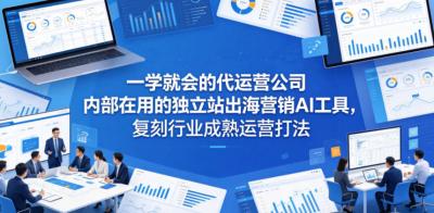 一学就会的代运营公司内部在用的独立站出海营销AI工具,复刻行业成熟运营打法