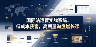 国际站运营实战系统:低成本获客,高质量询盘增长课(更新26年)