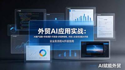 外贸AI应用实战:AI做产品图+市场调研+开发信+多语种视频,外贸人全业务流程AI升级
