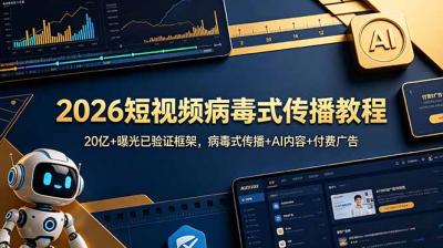 2026短视频病毒式传播教程:20亿+曝光已验证框架,病毒式传播+AI内容+付费广告