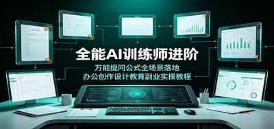 全能AI训练师进阶：万能提问公式全场景落地，办公创作设计教育副业实操教程