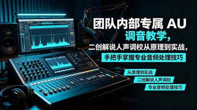 某大佬团队内部专属 AU 调音教学,二创解说人声调校从原理到实战,手把手掌握专业音频处理技巧