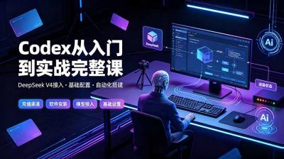 Codex从入门到实战完整课|充值·安装·接入DeepSeek,记忆·插件·Skill·CLI·MCP全拆解