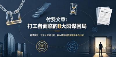 付费文章:打工者面临的8大阳谋困局
