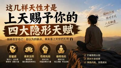 付费文章:这几样天性才是上天赐予你的四大隐形天赋
