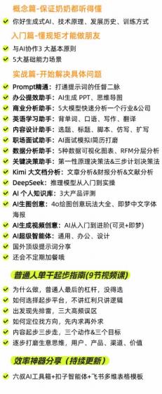AI私教实战课-更新8月：从提示词、智能体到内容生产与流量获客，系统打造AI时代超级个体核心能力