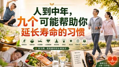 付费文章：人到中年，九个可能帮助你延长寿命的习惯