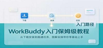 WorkBuddy入门保姆级教程：从下载安装到跑通任务，图解实操带你零基础上手