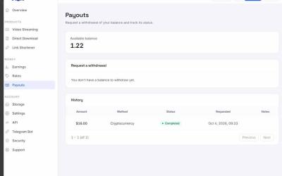外面收费8000的myupload视频挂机撸美金项目，单日收益20-50美金+工作室可批量搞【挂机脚本+详细