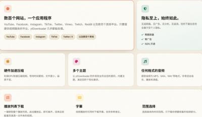 YouTube、B站超100+平台视频免费下载,超级好用,多平台免费开源热门视频下载器ytDownloader