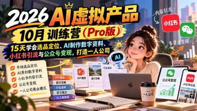 2026AI虚拟产品10月训练营(Pro版