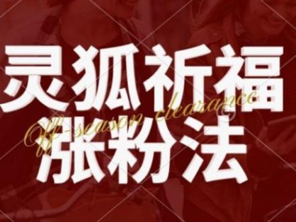 灵狐送祈福，视频号涨粉新方法，分成计划，橱窗带货 3种收益到手，日入1k+【揭秘】