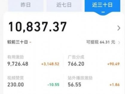 长期蓝海项目，抖音风景类视频，涨粉快，起号快，轻轻松松月入1W【揭秘】