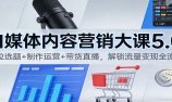 自媒体内容营销大课5.0:定位选题+制作运营+带货直播,解锁流量变现全流程