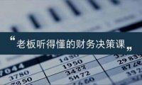 老板能听得懂的财务决策课,报表解读、数据洞察、风险识别,用财务驱动业务增长
