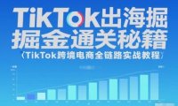 TikTok出海掘金通关秘籍,TikTok跨境电商全链路实战教程