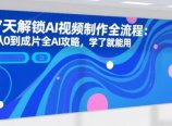 7天解锁AI视频制作全流程:从0到成片全AI攻略,学了就能用