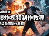 AI场景爆炸视频制作教程,利用人物实拍视频制作出高级的动画特效