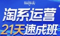 淘系运营21天速成班,0基础轻松搞定淘系运营,不做假把式,快速复制落地(更新26年2月)