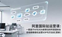 阿里国际站运营课：一套基于AI与2026新算法的阿里国际站全链路精细化运营SOP与方法论(更新