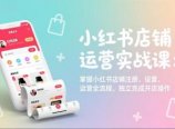 小红书店铺运营实战课：掌握小红书店铺注册、设置、运营全流程，独立完成开店操作