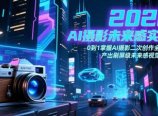 2026 AI摄影未来感实战:0到1掌握AI摄影二次创作全流程,产出刷屏级未来感视觉作品