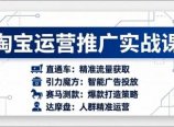 淘宝运营推广实战课,直通车+引力魔方+赛马测款+达摩盘人群推广等(更新26年3月
