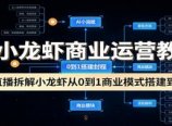 AI小龙虾商业运营教程:3天直播拆解小龙虾从0到1商业模式搭建到盈利