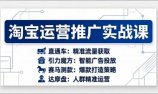 淘宝运营推广实战课,直通车+引力魔方+赛马测款+达摩盘人群推广等(更新26年3月