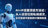 AI+IP顶级方法论:从人设定位到私域成交,五天搭建可复制的IP赚钱体系