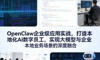 OpenClaw企业级应用实战，打造本地化AI数字员工，实现大模型与企业本地业务场景的深度融合