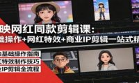 剪映网红同款剪辑：基础操作+网红特效+商业IP剪辑一站式精通