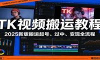 TK视频搬运教程:2025新版搬运起号、过中、变现全流程